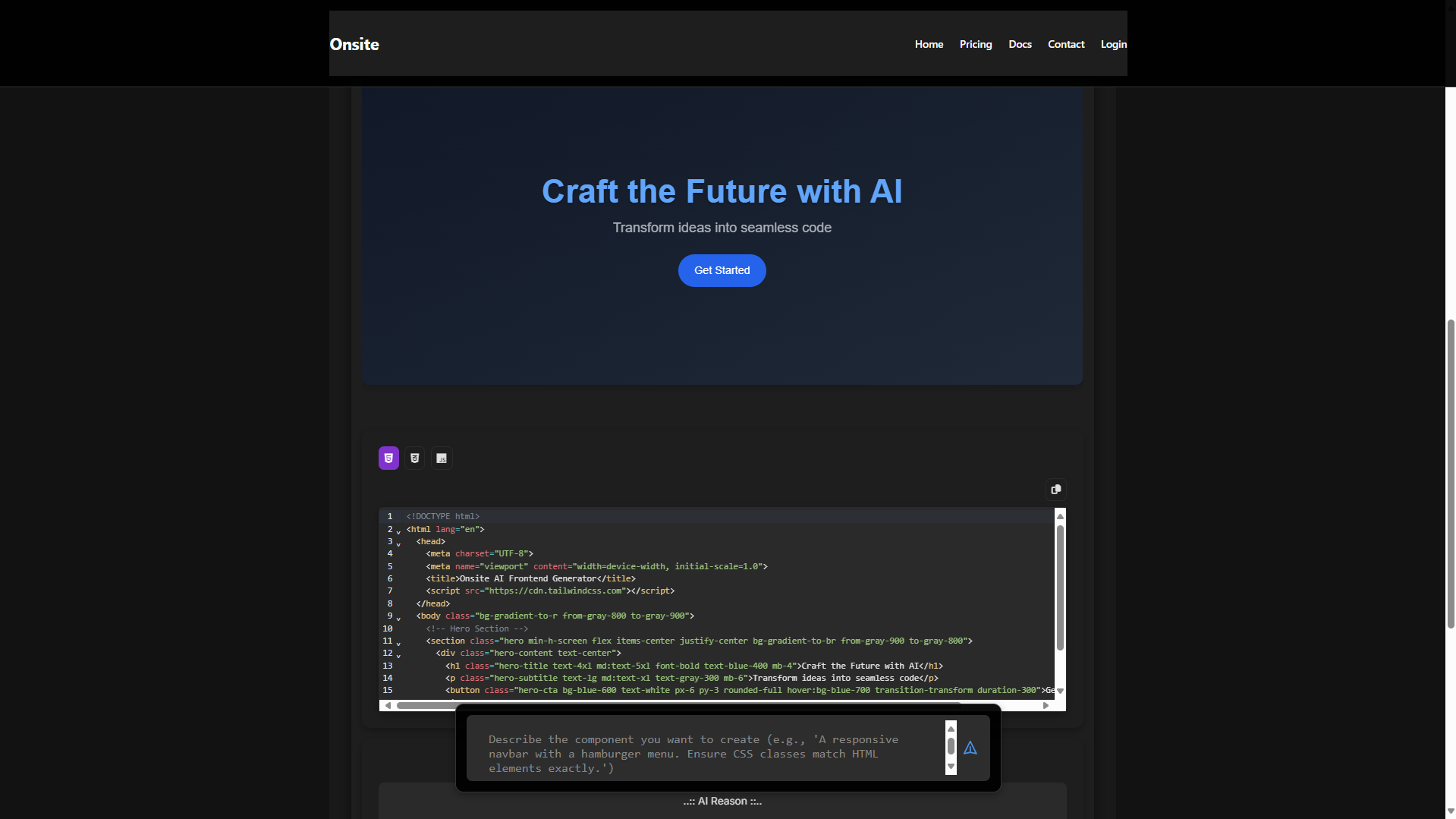 Frontend AI Generator